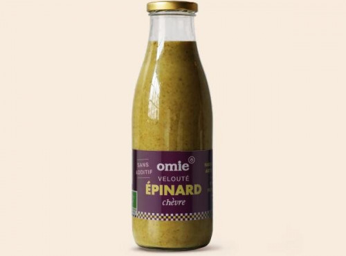 Omie - Velouté d'épinard chèvre bio - épinards français issus d'une filière équitable - 75 cl