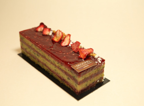 Philippe Segond MOF Pâtissier-Confiseur - Gâteau fraise-basilic sans gluten