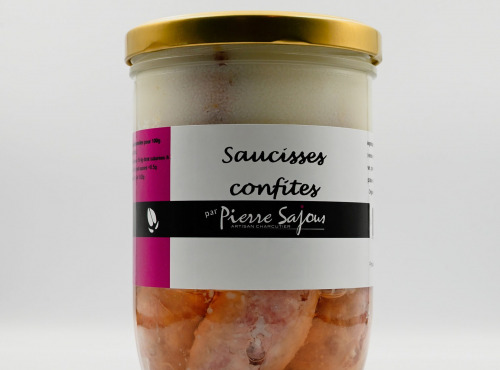 Atelier Pierre Sajous - Saucisses de porc confites 750g