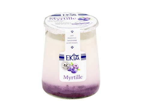 Bastidarra - Ekia - Yaourts bi couche Myrtille - 4 Pots