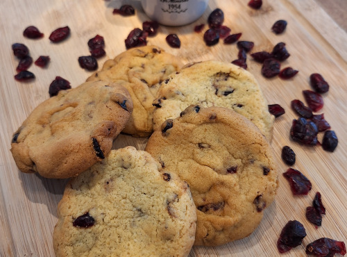 Les Gourmandises de Luline - 30 Cookies aux cranberry sans lactose