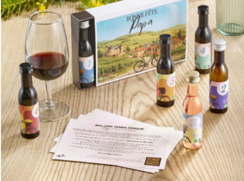 Les Oenocalendriers - Coffret Cadeau de Dégustation 100% Vins Bio Français - La balade Œnologique