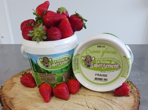 La Ferme de Labergement - Crème glacée 500 ml Fraise
