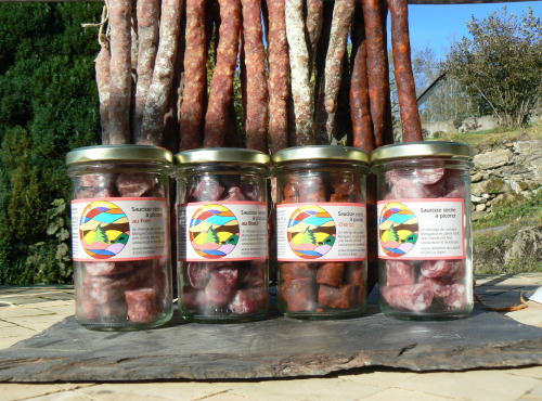Domaine du Catié - Assortiment de 4 bocaux de saucisse sèche à picorer