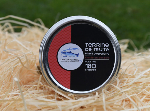 Pisciculture des eaux de l'Inval - TERRINE DE TRUITE ESPELETTE 130 GR