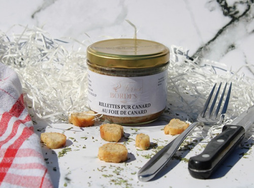 Ferme bordes - Rillettes de canard au foie gras - 190g