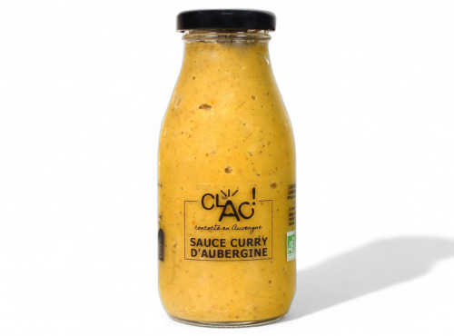 CLAC Conserverie - Sauce curry d'aubergine 250g