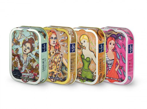 La Perle des Dieux - Assortiment de sardines millésimes d'exception 2017 - 2018 - lot de 4 boîtes