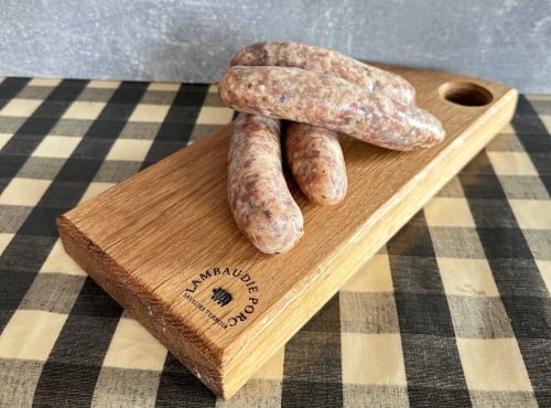 Lambaudie Porc - Saucisse anglaise Cumberland-English honey roast sausages