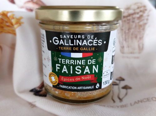 Terre de Gallie - "RECETTE DE FETES" TERRINE DE FAISAN AUX EPICES DE NOËL