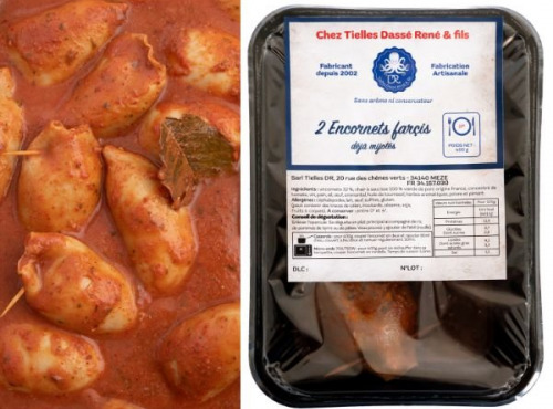 TIELLES Dassé René - Encornets farcis 2x400g