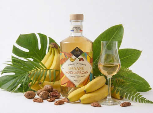 La Fabrique à Alcools / Distillerie Chevreuse - Rhum L'Arrangé Banane Noix de Pécan  - 70cl