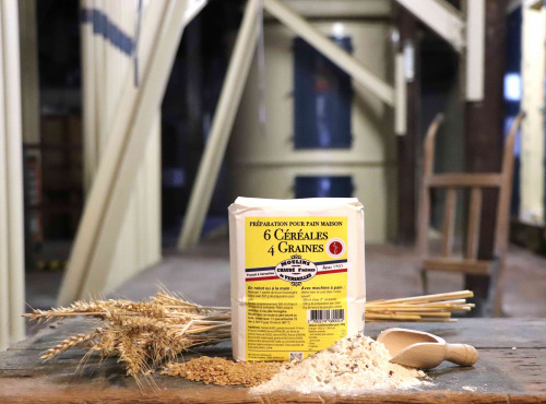 Moulins de Versailles - Préparation Pour Pain Maison Aux 6 Céréales Et 4 Graines - 1kg