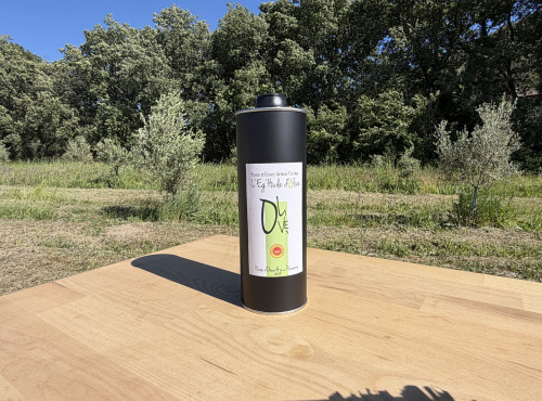 Le Moulin à Olives d’Éguilles - Huile d'Olive Fruité Vert - AOP Aix-en-Provence - Bidon 750 mL