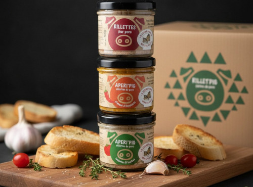 La Ferme Durbois - Lot de 3 terrines apéritives "aperi pig"