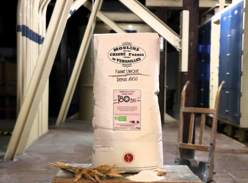 Moulins de Versailles - Farine De Blé Bio T80 / Bise - 25kg