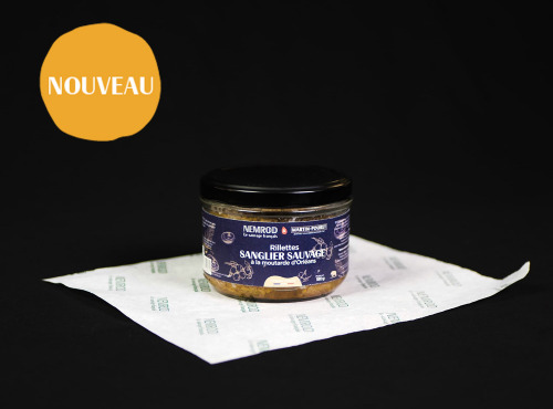 Nemrod - Rillettes de sanglier à la moutarde d'Orléans - 180g