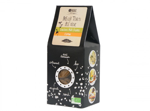 Biscuiterie des Vénètes - Toast blé noir multi-graines au cumin