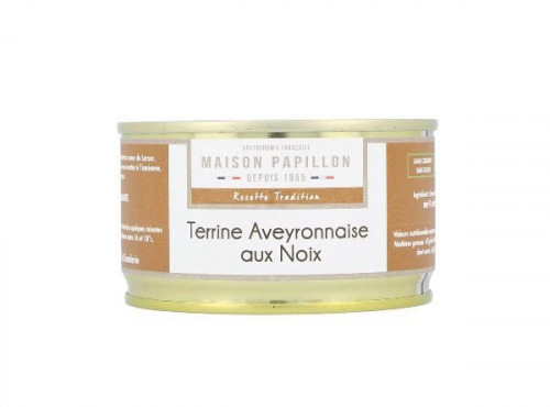 Maison PAPILLON - Artisan depuis 1955 - Terrine Aveyronnaise aux Noix 130g