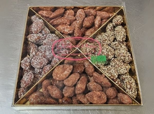 La confiserie d’antan 100% bio - Boite assortiments caramélisées- 200 grammes