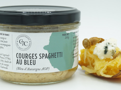 Sept Collines - Tartinable Courges Spaghetti au Bleu - 200 gr