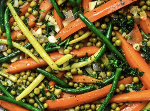 Graines Précieuses - Légumes printaniers au beurre clarifié et au thym frais