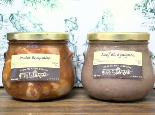 Ferme des Hautes Granges - Lot - Bœuf bourguignon / Poulet Basquaise