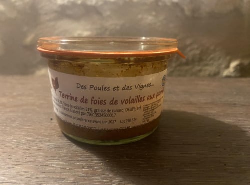 Des Poules et des Vignes à Bourgueil - Terrine De Foie De Volailles Aux Poires