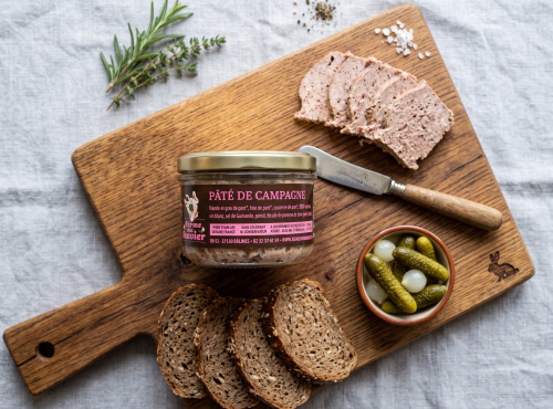 La Ferme du Louvier - Pâté de campagne 180 g de porc élevé en plein air