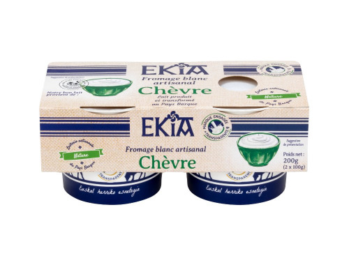 Bastidarra - Ekia - Fromage blanc artisanal nature CHEVRE