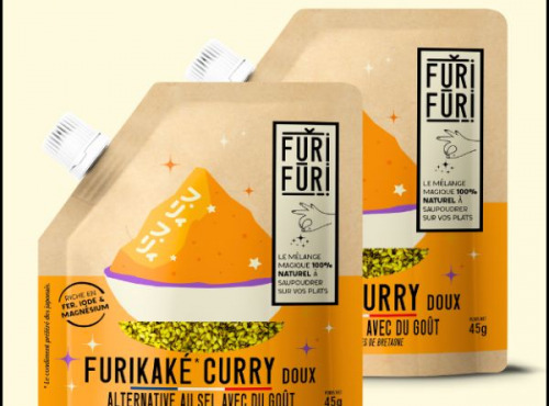 FuriFuri - Condiment sésame & algues- Furikake Curry Doux Pack Duo