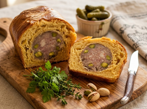 Le Cochon Sans Cochonnerie - Saucisson brioché pistaché sans nitrite 750g