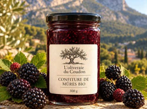 L'OLIVERAIE DU COUDON - CONFITURE DE MURES BIO 300 GR