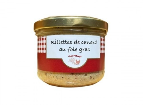 Ferme des Fabres, Vos Manges Gardiens - Rillettes de Canard au foie gras 200g