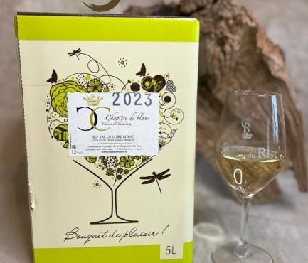 Domaine de la Chopinière du Roy - Lot de 3 BIB de vin Blanc sec et aromatique 2023 IGP Val de Loire 5L