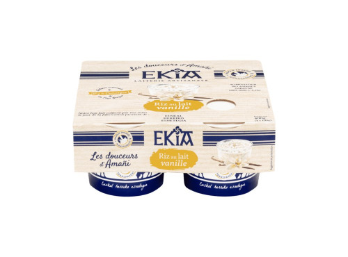 Bastidarra - Ekia - Riz au lait vanille  4*100gr