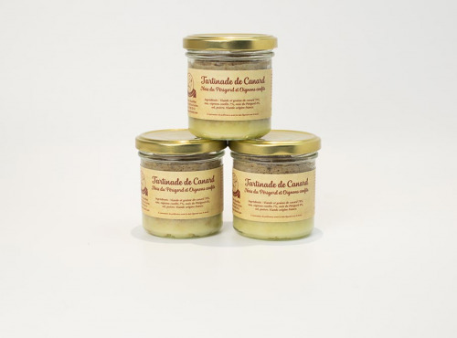 Domaine de Favard - Lot de 3 - Tartinade de Canard Noix du périgord et oignons confits100g