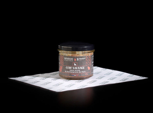 Nemrod - Terrine Cerf Bière Ambrée et Champignons de Paris - 24x100g