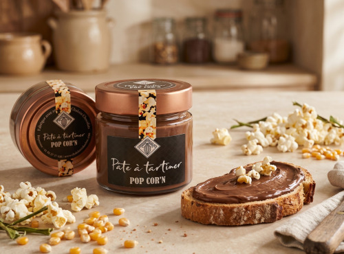 Chaloin Chocolats - Pâte à tartiner pop corn 350g
