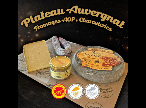 Les Affineurs des Volcans - Assortiment Auvergnat 2 Fromages AOP et 2 Charcuteries
