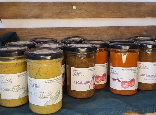 Sept Collines - Lot de 12 sauces artisanales aux légumes d'été français - 12 x 240 g