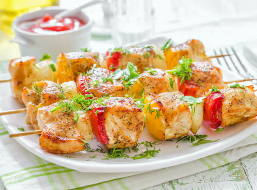 Maison Marechal - 12 Brochettes De Poulet Tomate Basilic