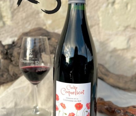 Domaine de la Chopinière du Roy - Lot de 3 Bouteilles de vin rouge Saint Nicolas de Bourgueil cuvée Coquelicot 2024 - 3 x 75 cl