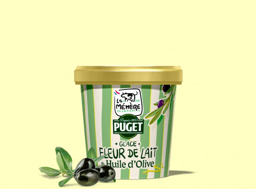 Glaces La Mémère - Glace fleur de lait huile d'olive 500ml X 8