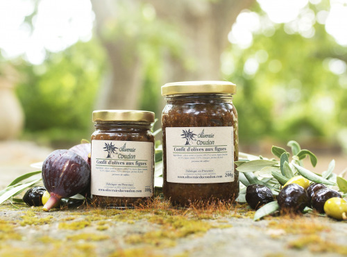 L'OLIVERAIE DU COUDON - [Précommande] CONFIT D'OLIVES AUX FIGUES 100 G