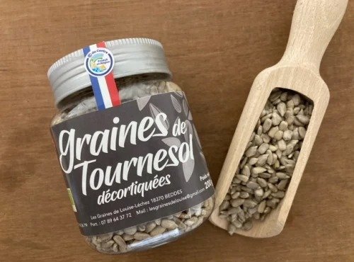 Les Graines de Louise - Graines de tournesol pot 200gr (lot de 12)