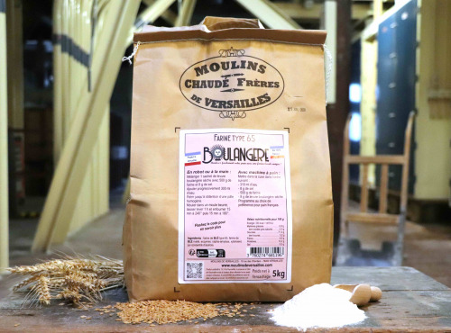 Moulins de Versailles - Farine De Blé Boulangère T65 - 5kg