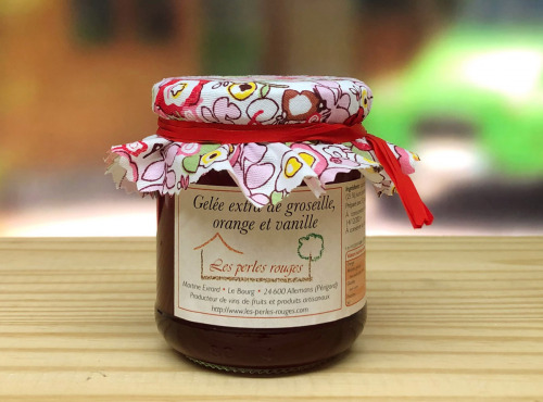 Les Perles Rouges - Gelée Extra De Groseille Rouge - Orange Et Vanille Bourbon