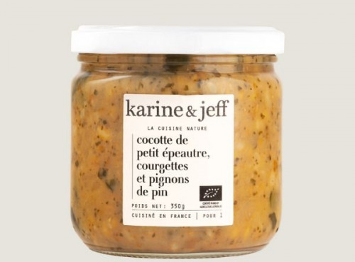 Karine & Jeff - Cocotte de petit épeautre, courgettes et pignons de pin 6x350g