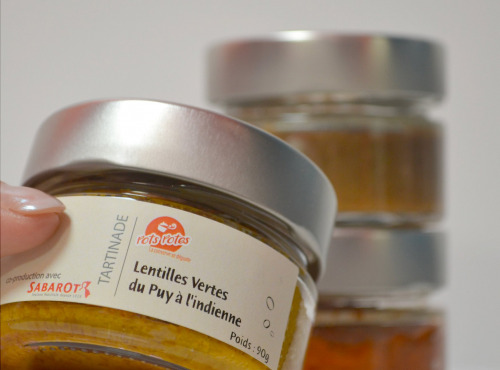 Pots Potes - Tartinade - Lentilles vertes du Puy à l'indienne
